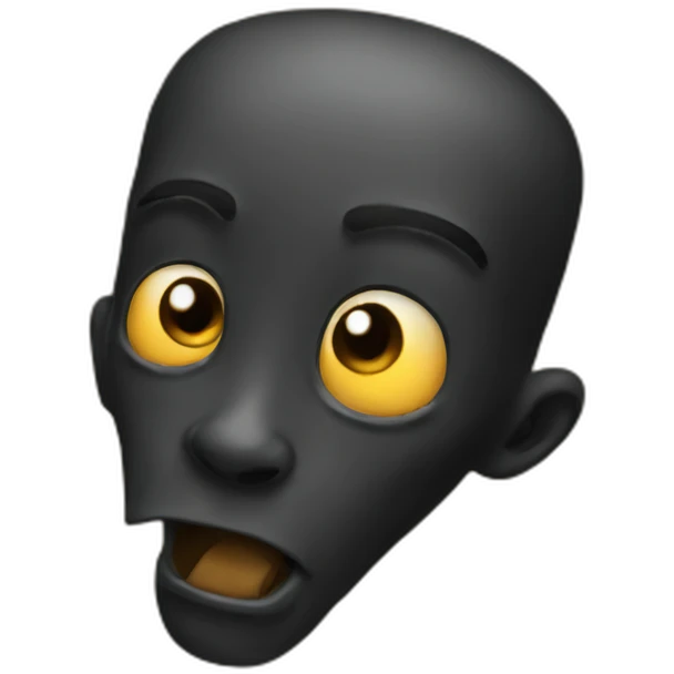 black thonking emoji