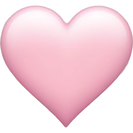 Light pink heart emoji