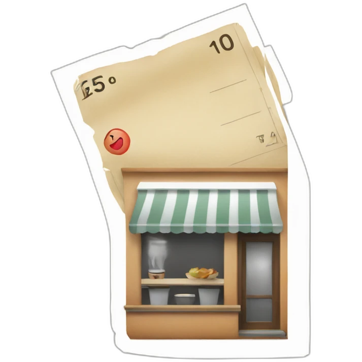 cafe receipt emoji