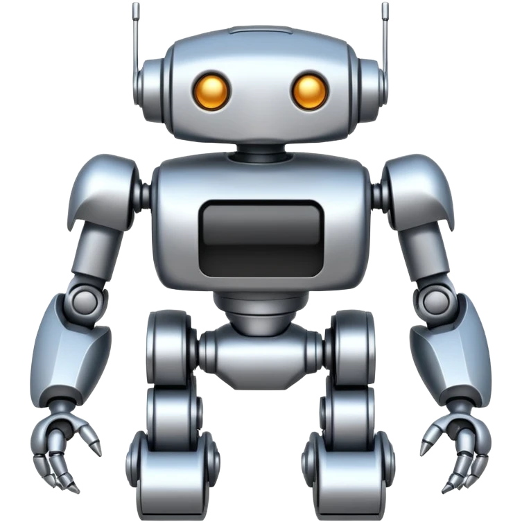 completely symetrical 4 legged robot emoji
