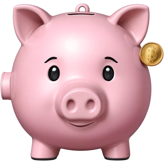 cute piggy bank emoji