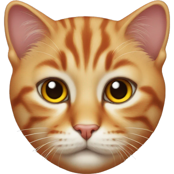 Cat Face red realistic emoji