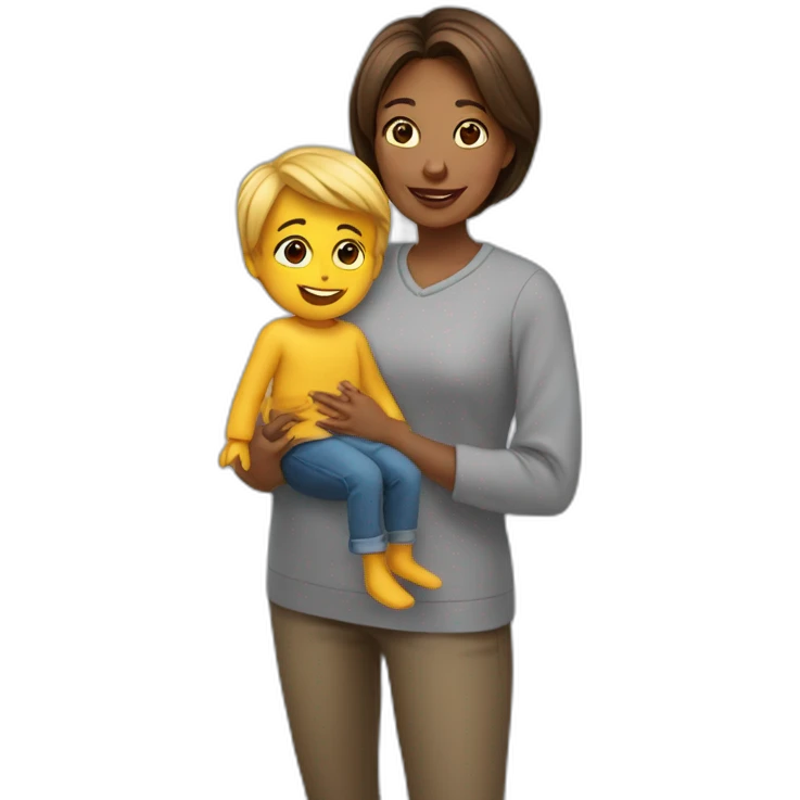 Maman avec son enfant emoji