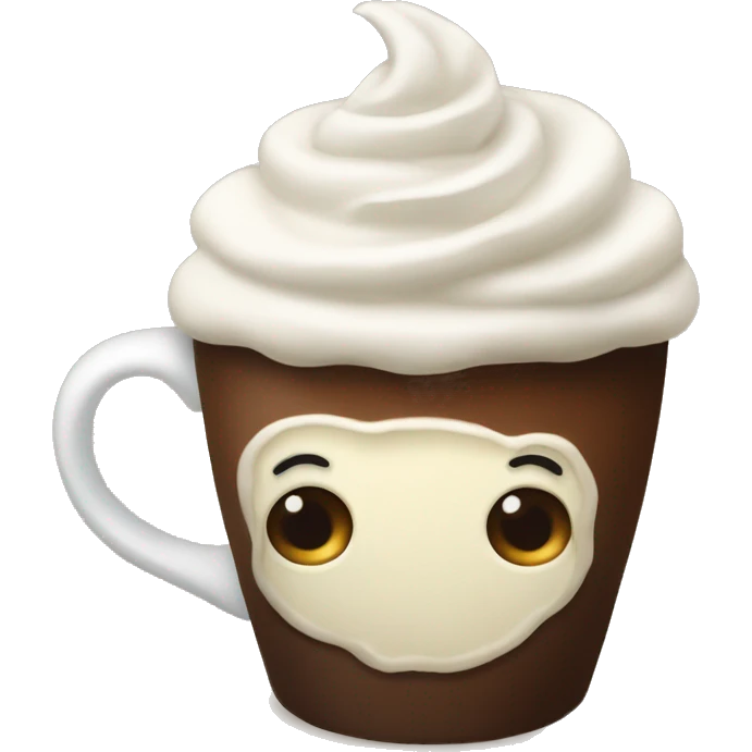 Coffee with whipped cream  emoji