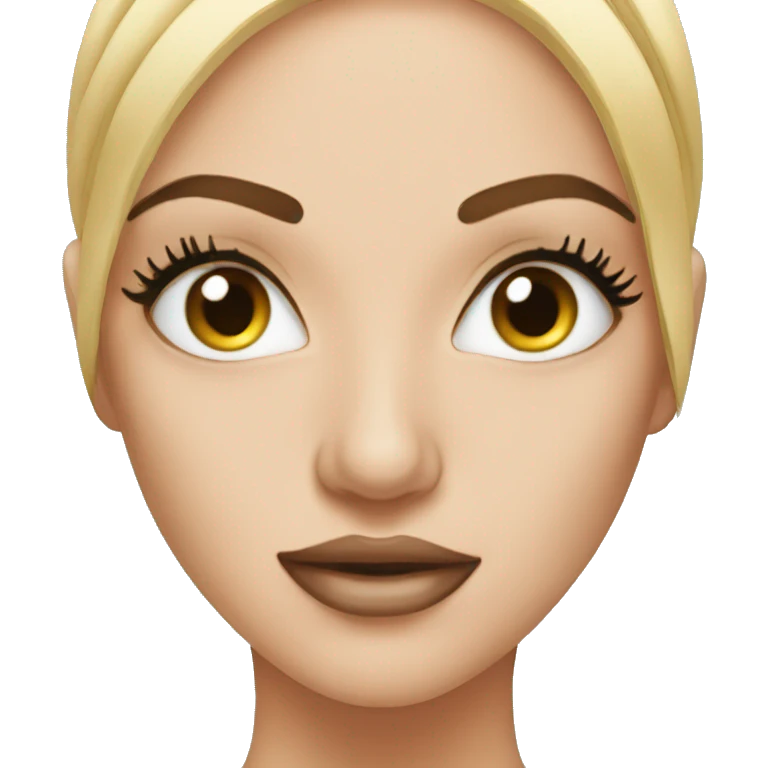 woman getting eyelash extensions emoji
