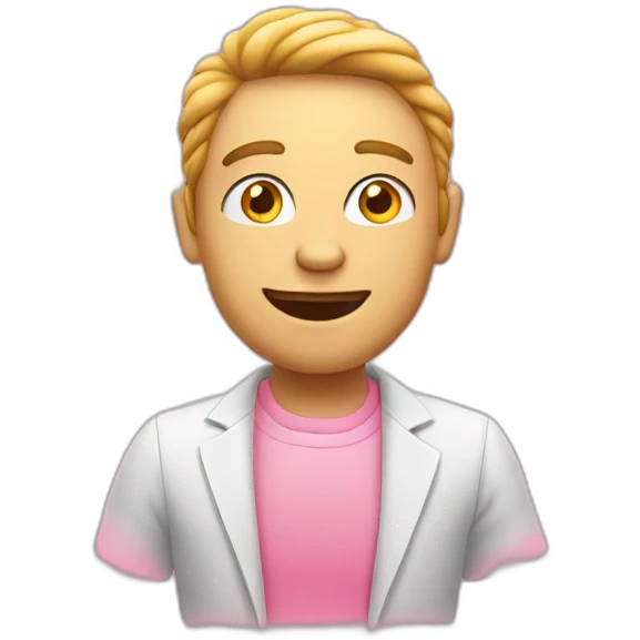 men met een pink had emoji