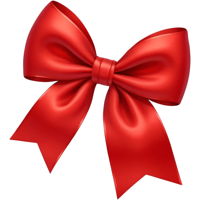 Red satin bow emoji