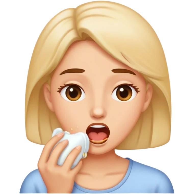 Women burping emoji