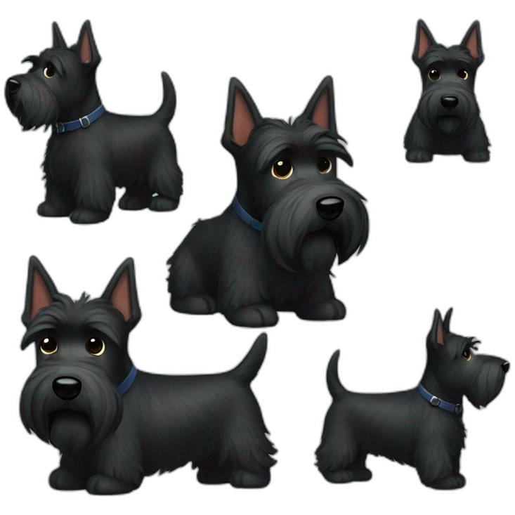 Scottish terrier letters emoji