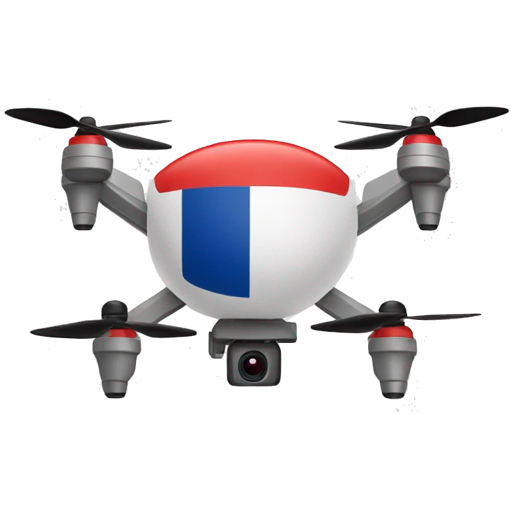 drone with czech flag emoji