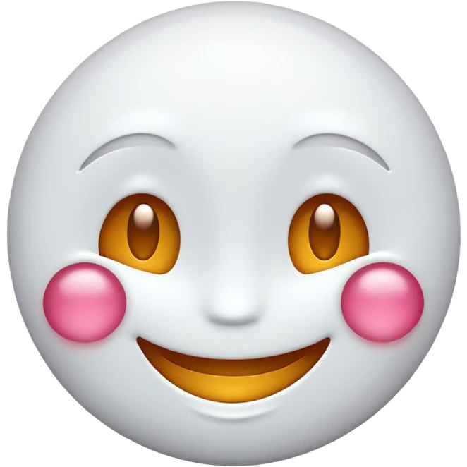 glitter white emoji smile emoji