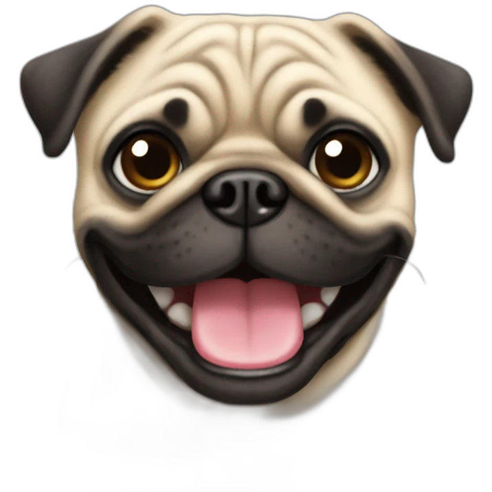 smile pug emoji