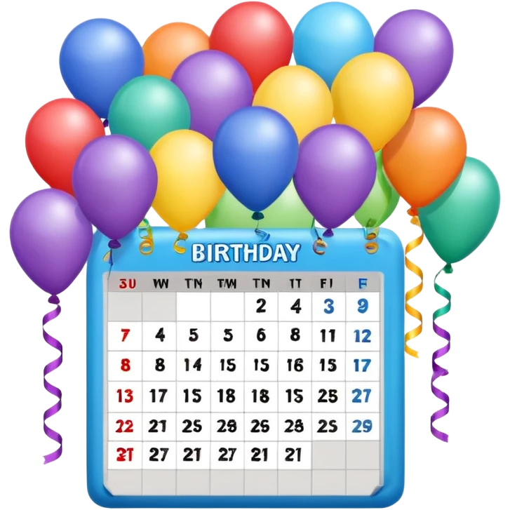 Birthday Calendar emoji