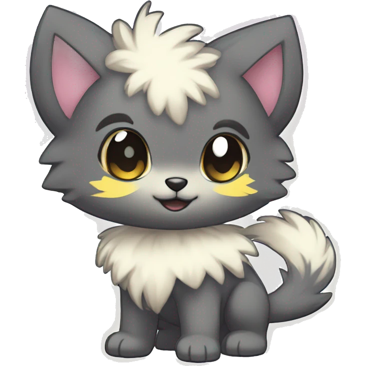  High quality detailed Cute Cool Kawaii stylish Pretty Chibi Fur-Sona Shiny Colorful Sparkly Fakemon Full Body emoji