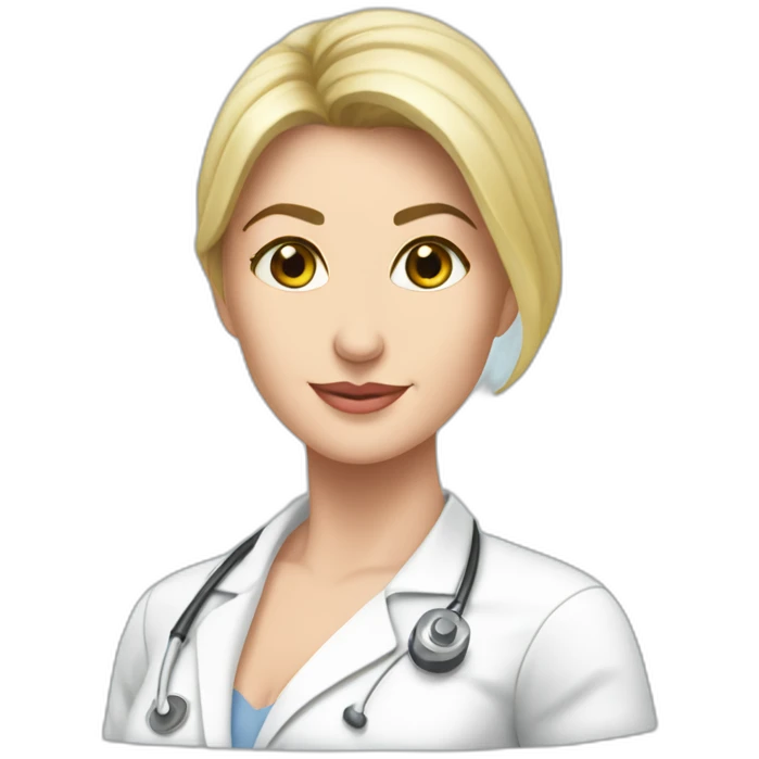Posh-Radiologist-performing-breast-mammography-to-leni-klum emoji