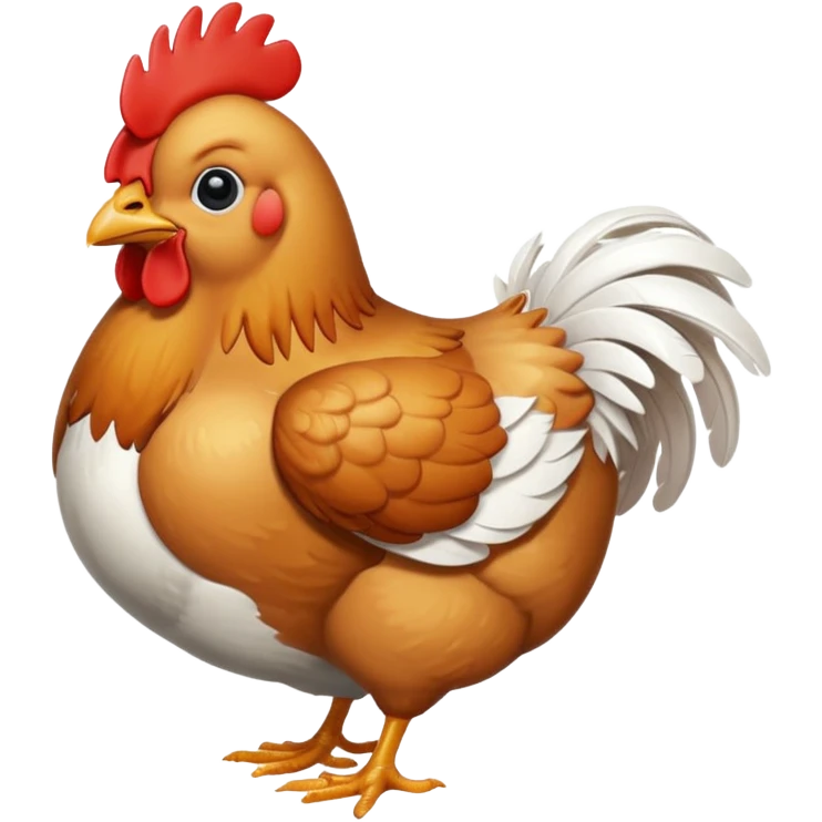 A chicken emoji