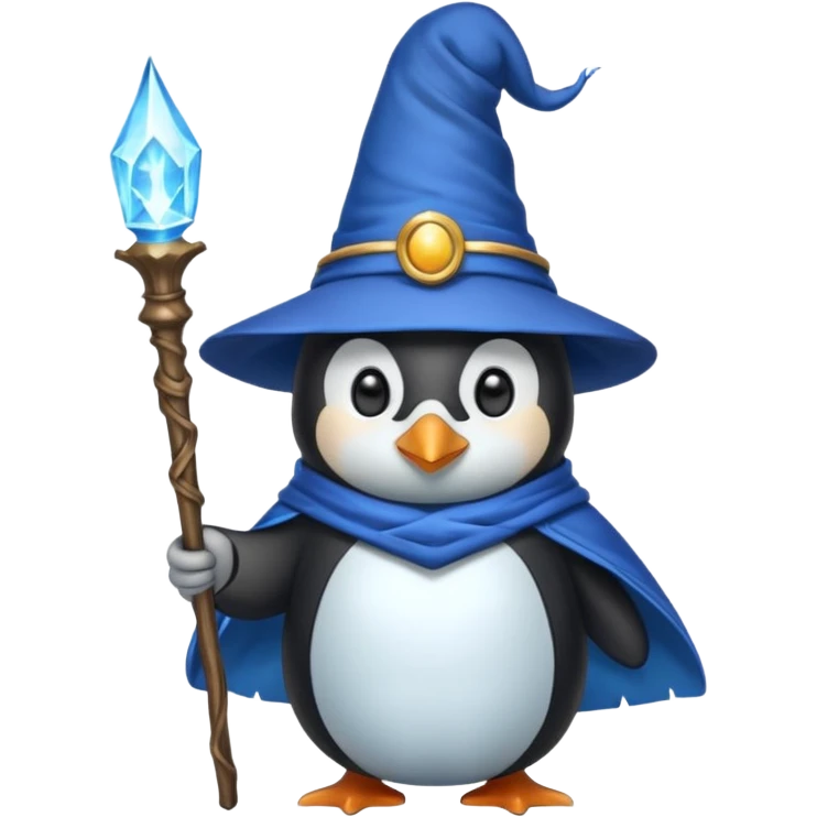 Penguin Wizard emoji