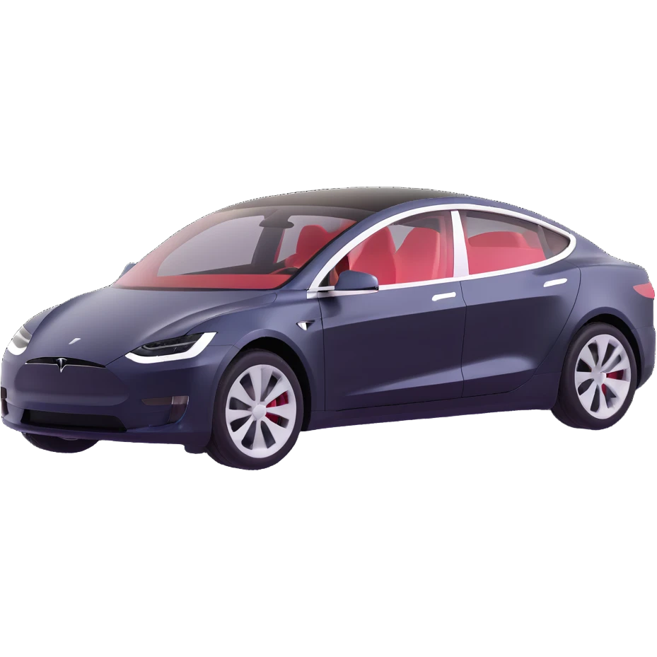 Tesla electric car emoji