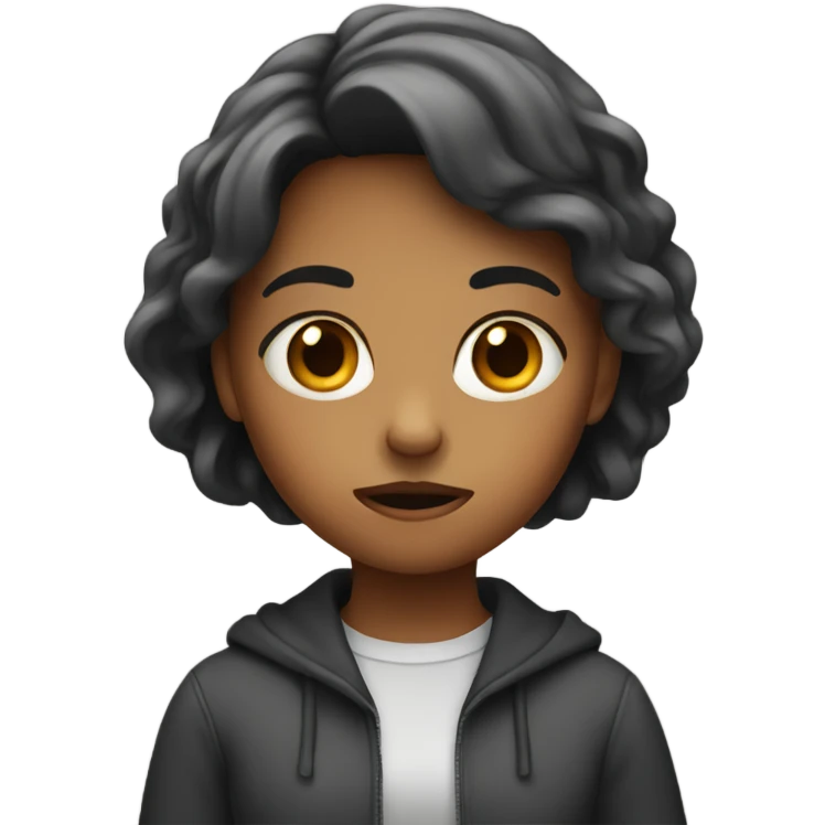 nervous girl  emoji