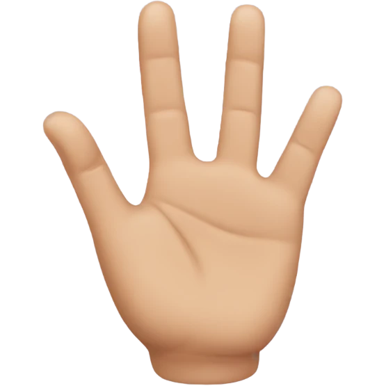 Using fingers to make a smile emoji
