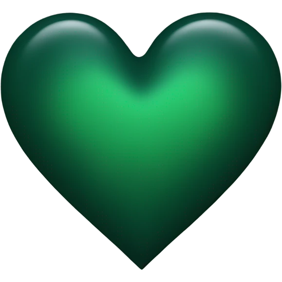 dark green heart emoji