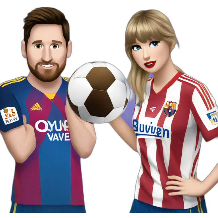 Messi and taylor swift emoji