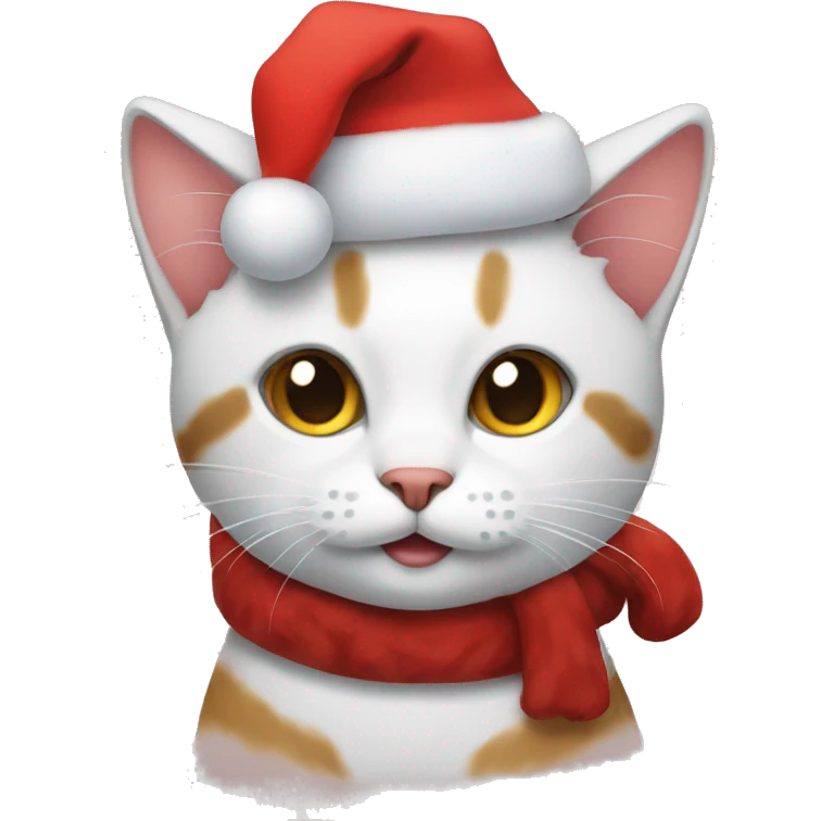 Christmas cat emoji