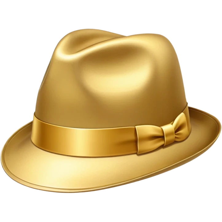 A gold fedora emoji emoji