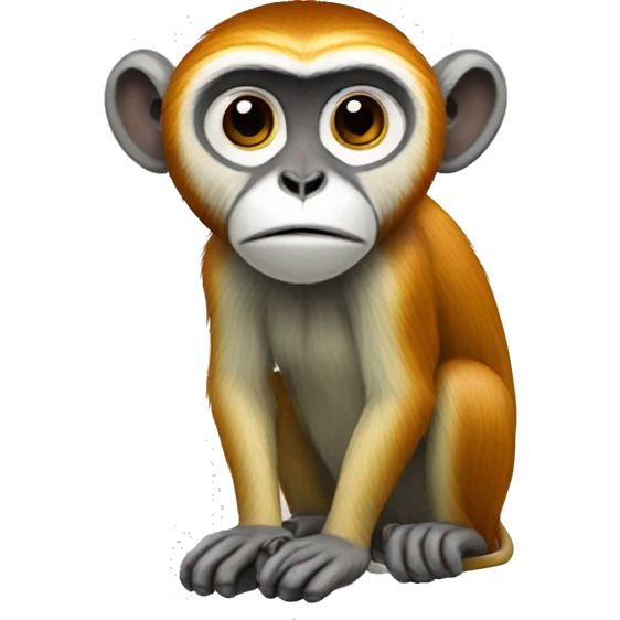 patas monkey full body emoji
