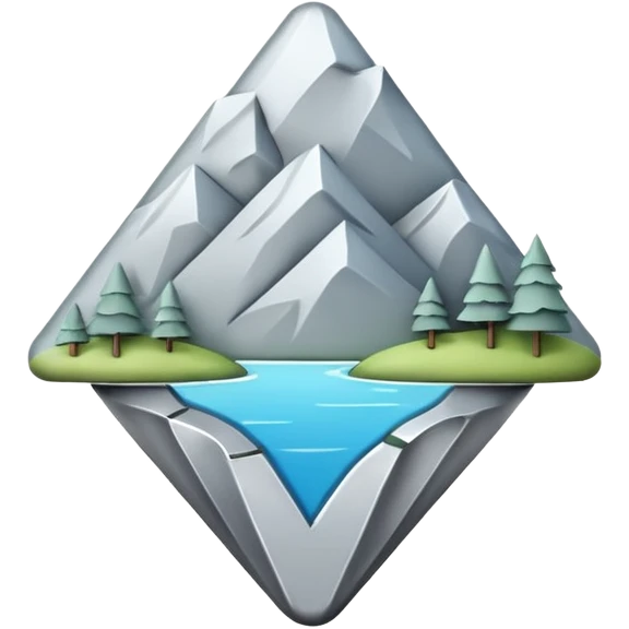 minimalist natural location pin emoji