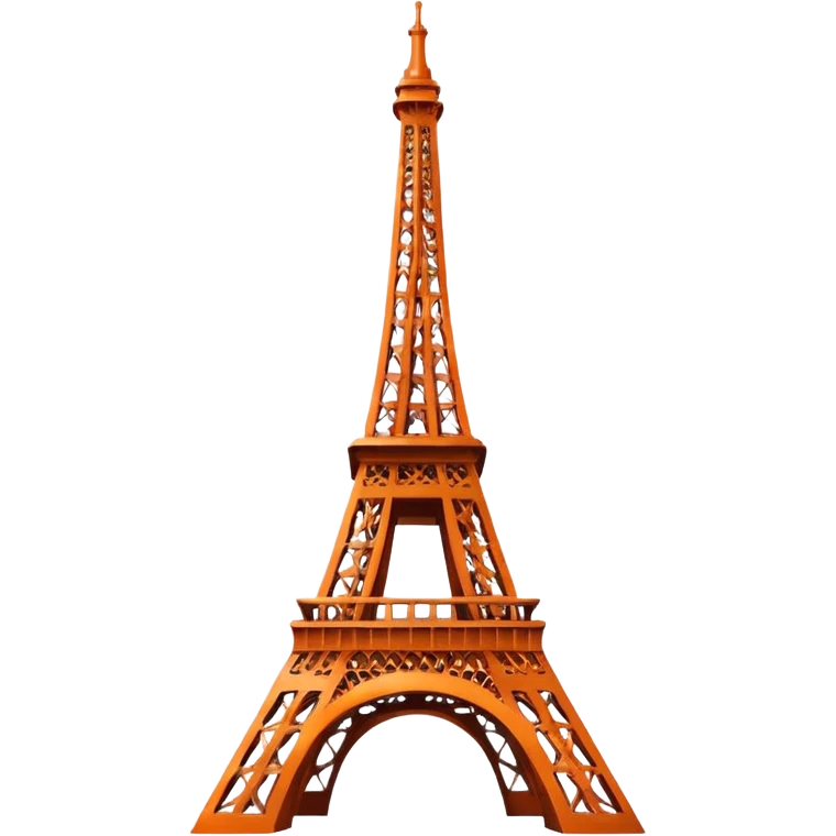Orange Eiffel Tower emoji