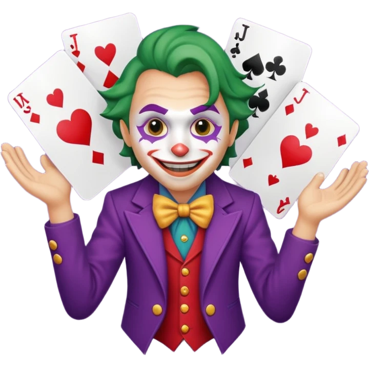 card joker spinning world emoji
