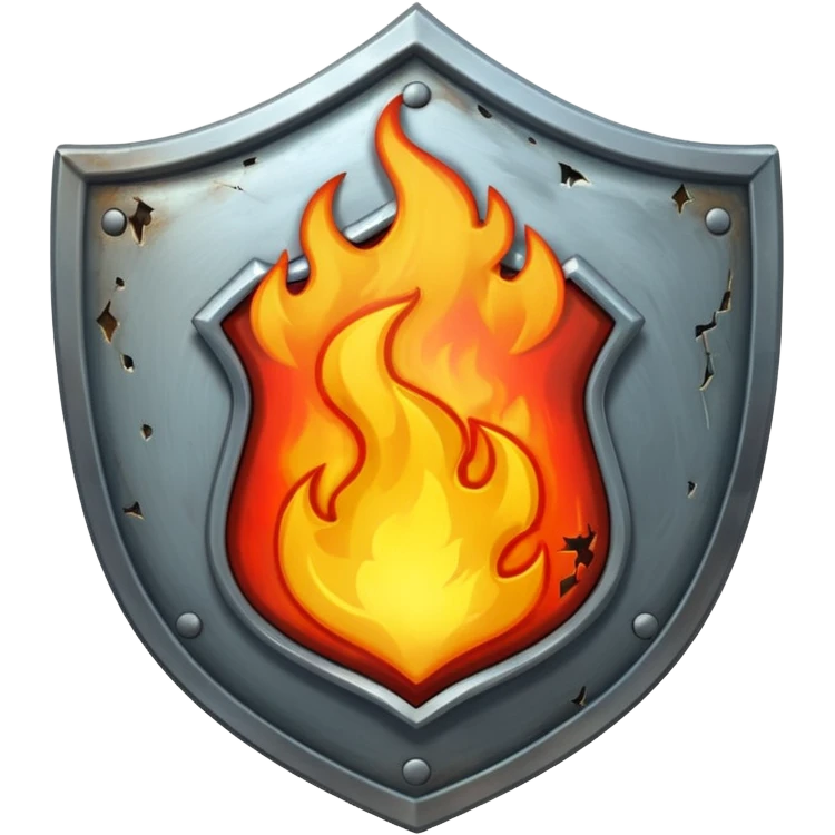 burning shield emoji