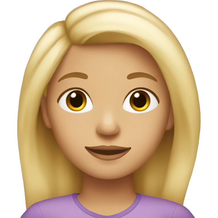 Girl with blonde hair  emoji