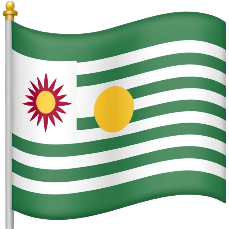 Just do a simple flag I want to put in my bio. Have u seen the panjshir flag do that it’s not in the emojis but make it exactly like the picture don’t add anything else. something on the middle search it up and make it in a shape of flag like the emojis no it’s goes like green on  emoji