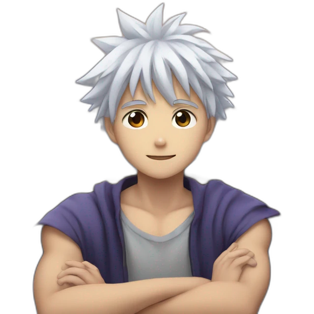 Killua sur bateau emoji