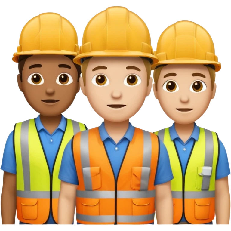 20 tiny construction workers emoji