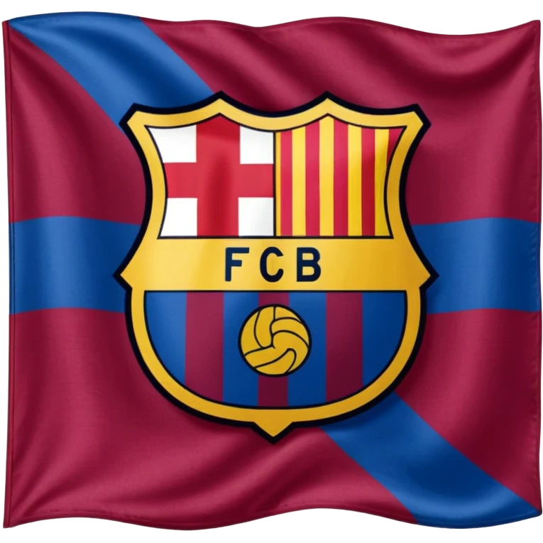 Create FC Barcelona flag emoji emoji