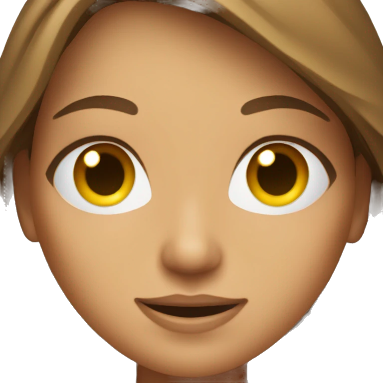 Surf girl with brown hair emoji