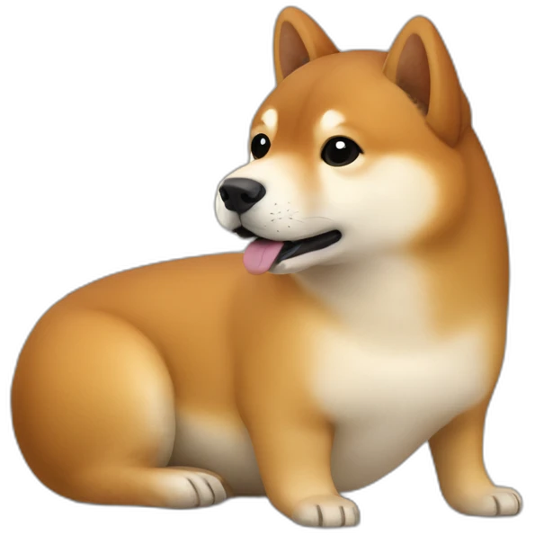 Shiba inu sur le dos d’un capybara emoji