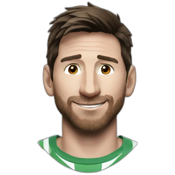 Messi chauve qui sourit  emoji