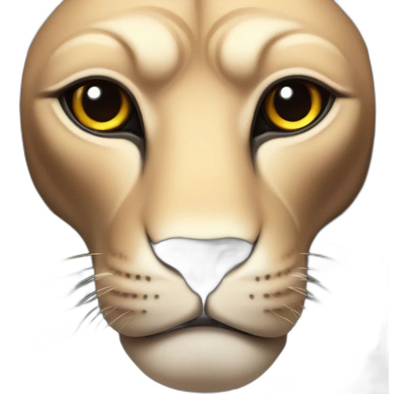 Sphinx de face avec les couleurs actuelles emoji