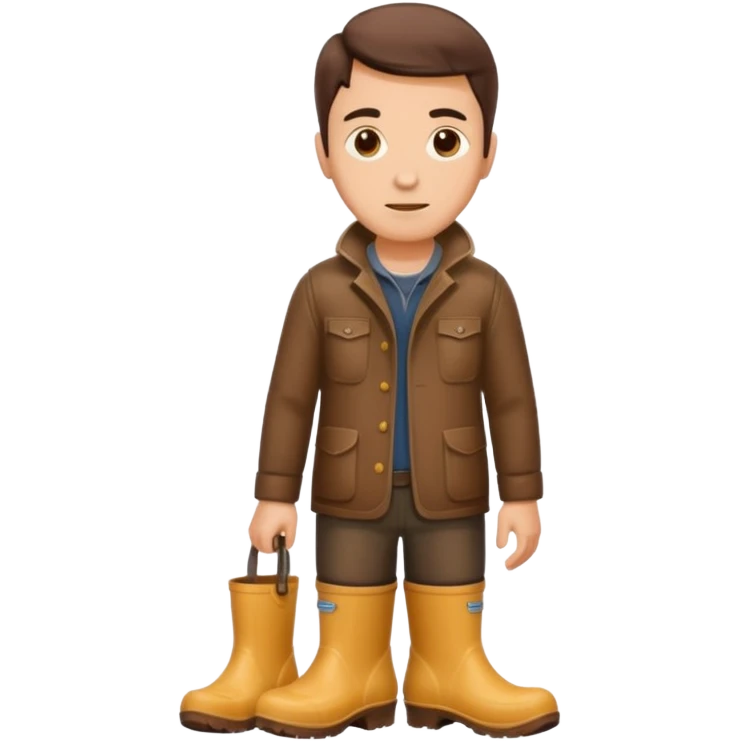rubber boots men emoji