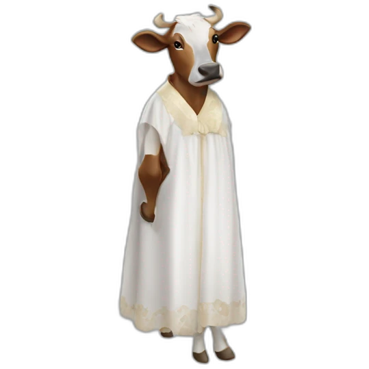Vache en robe longue  emoji
