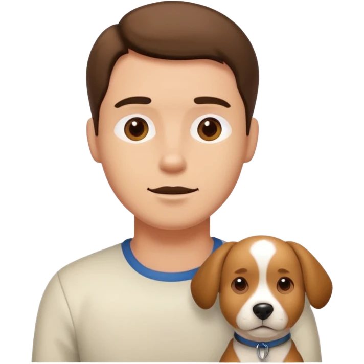 Man face dog body emoji