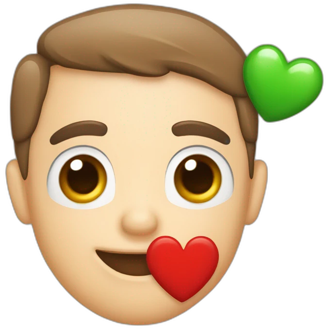 mano con dedo corazon levantado y el resto en puño emoji