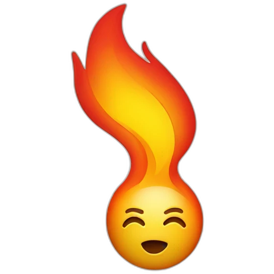 logo de instagram con fuego emoji