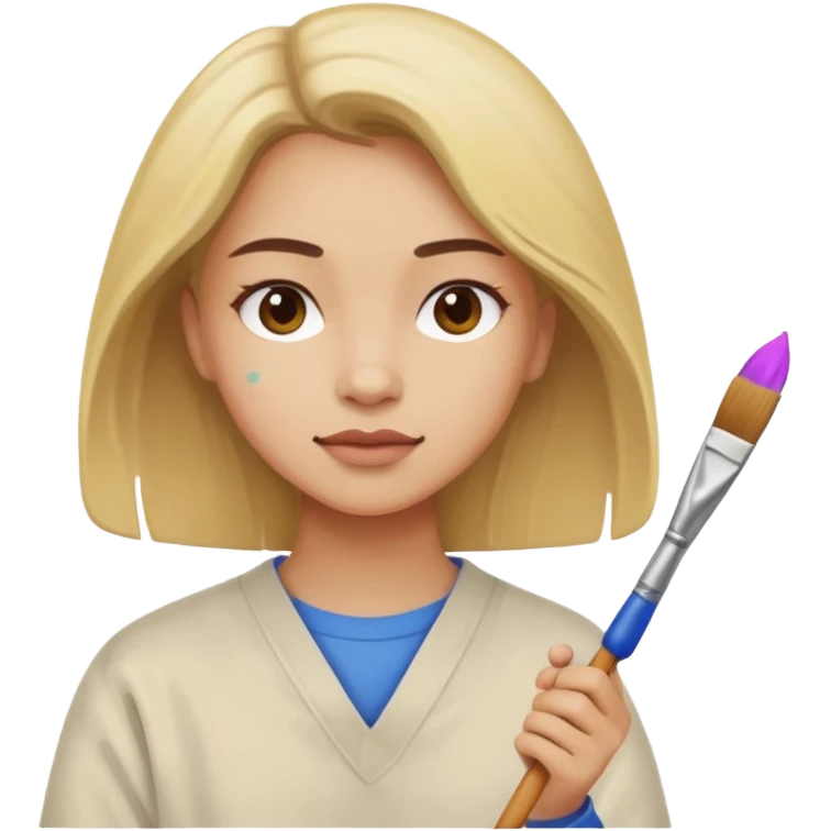 artiste peintre à emoji