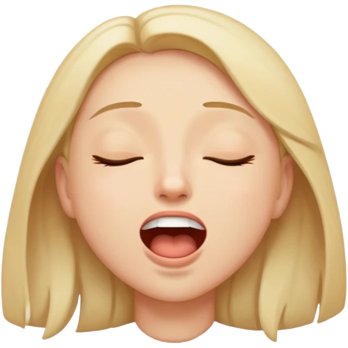 eyes closed mouth open happy emoji