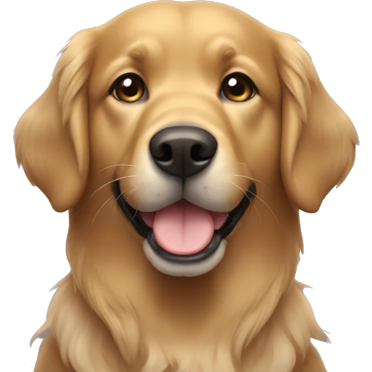 Black golden retriever  emoji